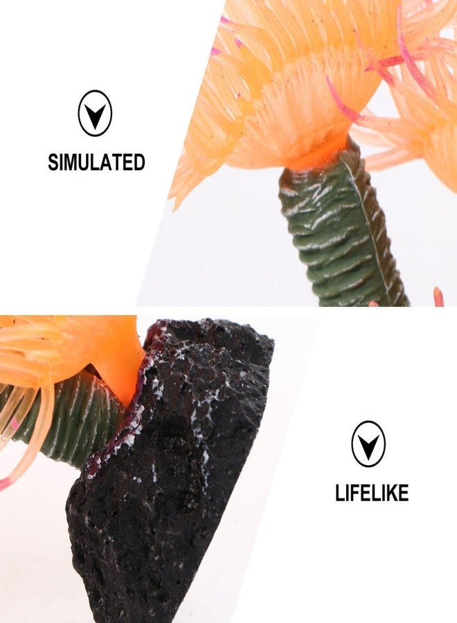 POPETPOP Simulated Coral Aquarium Decor Fish Tank Ornament Artificial Coral for Aquatic Pets Durable Resin 3.15 Inch - Image 4